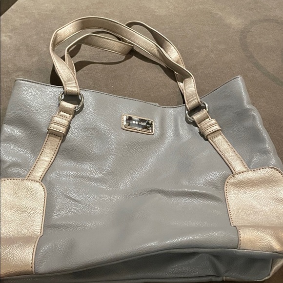 Nine West Gray and Cream Shoulder Bag - Picture 1 of 6